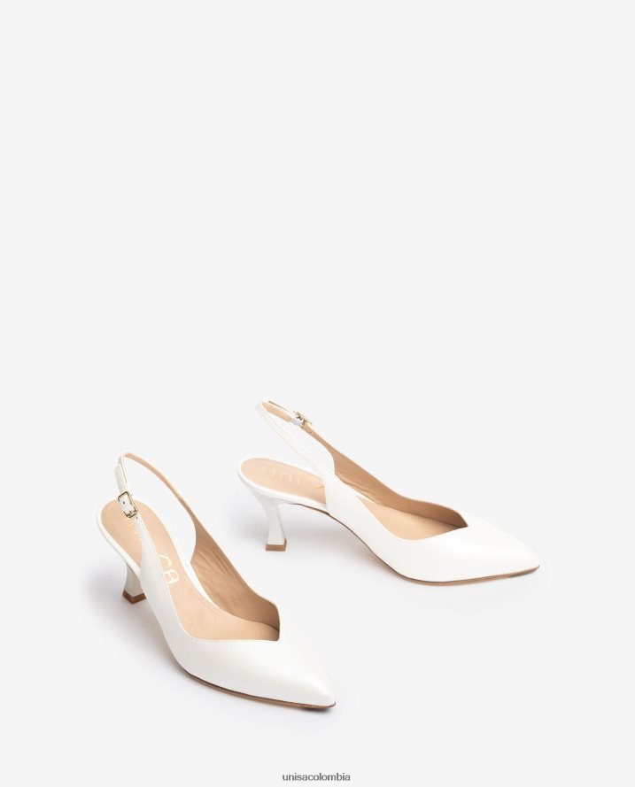 co Unisa mujer Zapato destalonado con correa al tobillo d\'orsay y tacón pintado moda F0X80H838