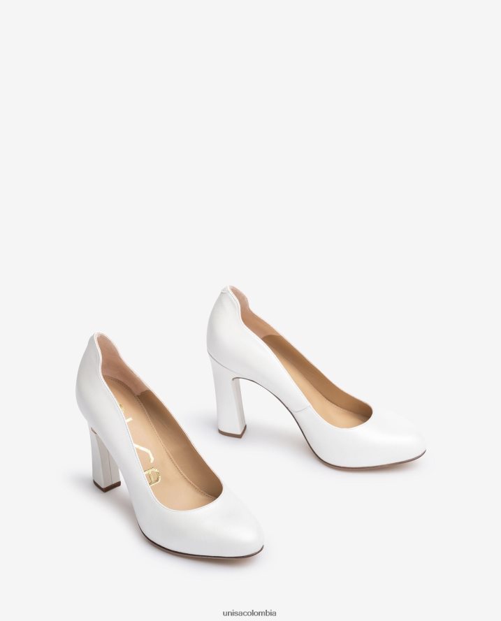 co Unisa mujer bombas de novia de punta redonda moda F0X80H841